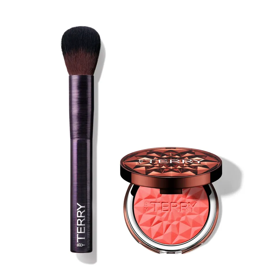By Terry Duo Blush CC Éclat poudre pinceau N1 Rosy