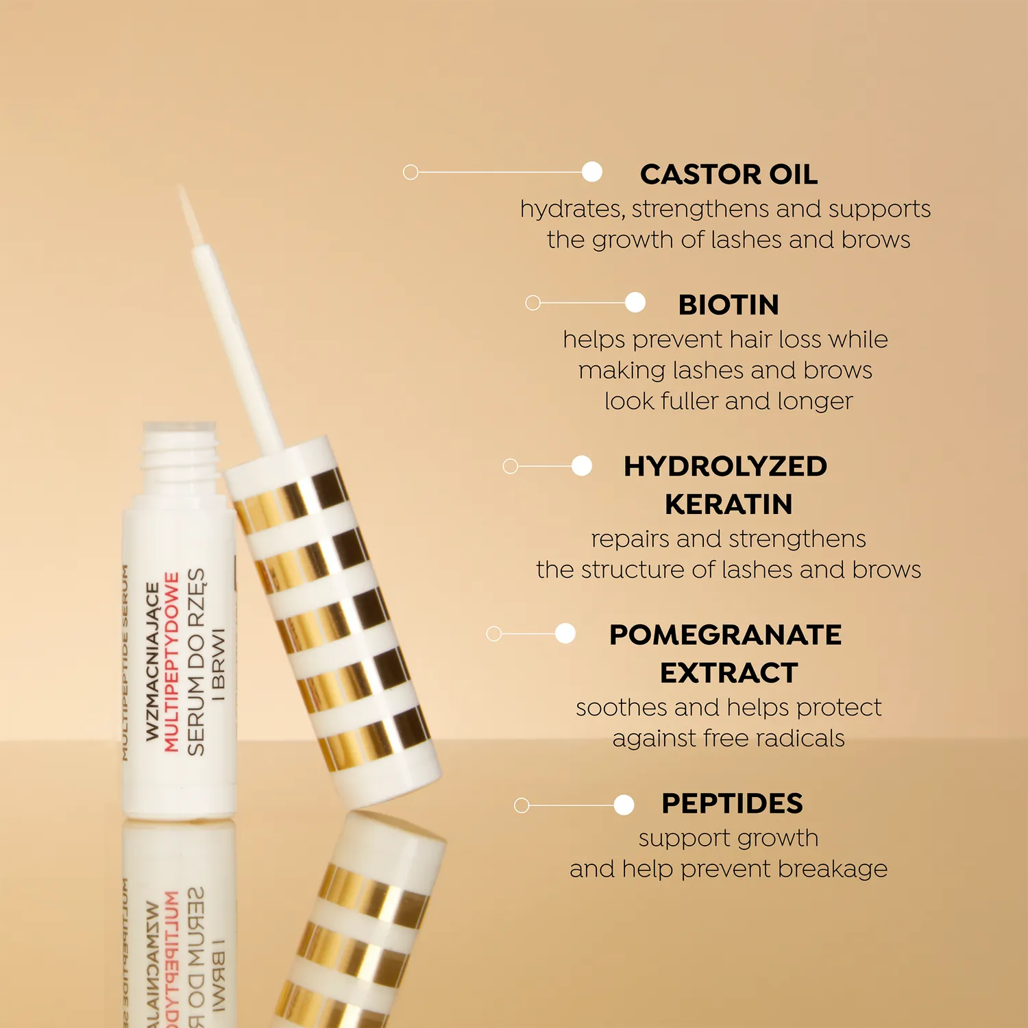 Eveline Christian Laurent sérum cils sourcils multi-peptides fortifiant