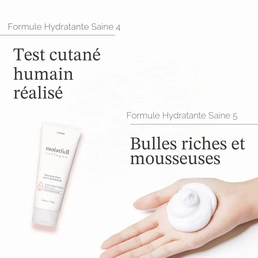 Etude House Moistfull Collagen mousse nettoyante 150ml hydratante
