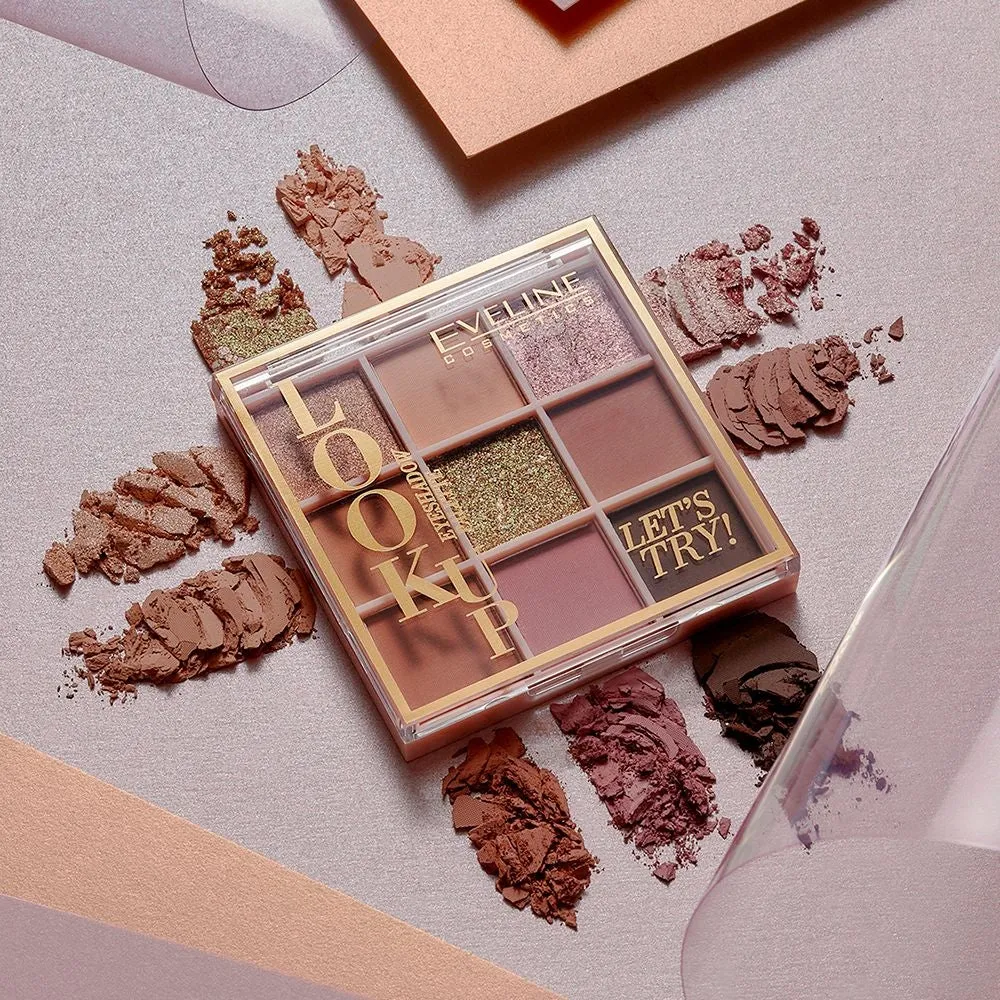 Eveline Look Up palette 9 fards à paupières nude