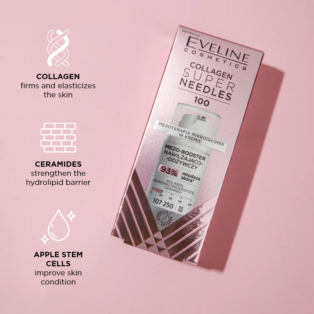 Eveline Super Needles Collagen 100 Crème Visage Régénérante