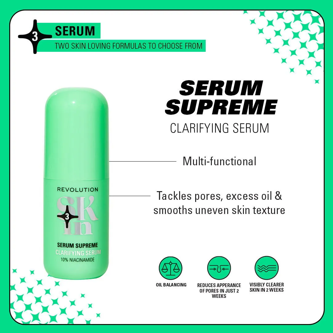 Revolution Skin Serum Supreme sérum niacinamide 10% pores