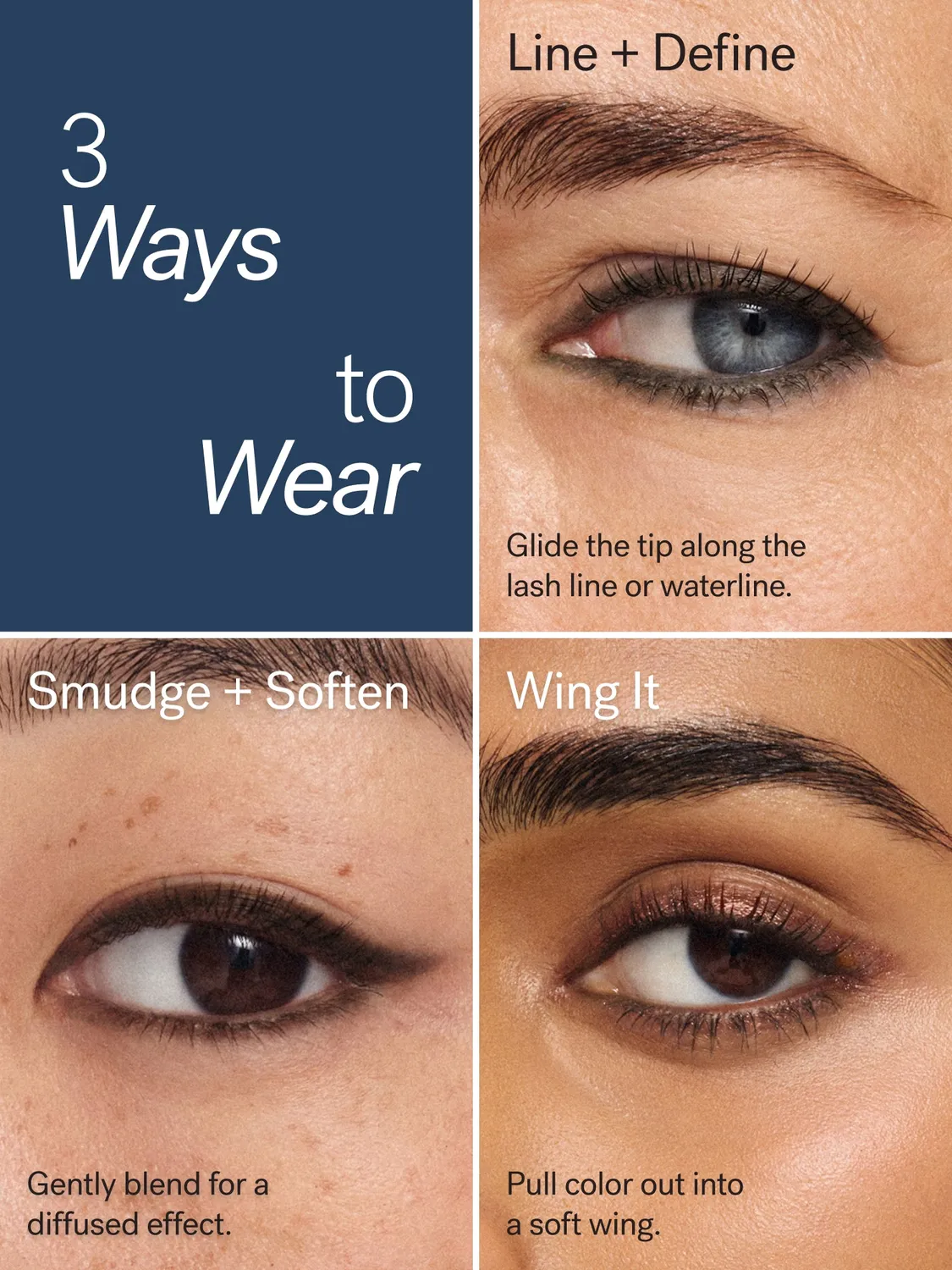 Ilia Thru Line Eye Essentials kit eyeliner + pinceau