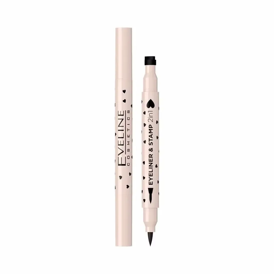Eveline eyeliner pinceau tampon noir motifs