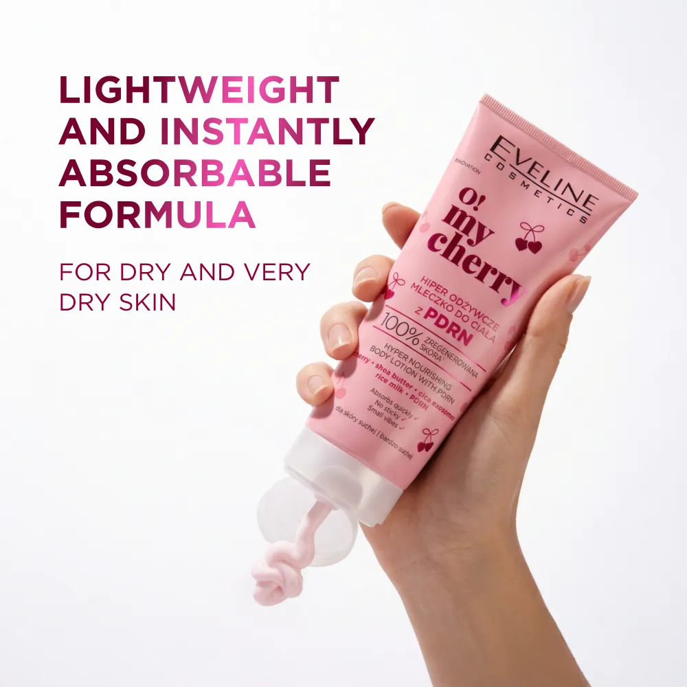 Eveline O! My Cherry lait corps nourrissant PDRN cerise