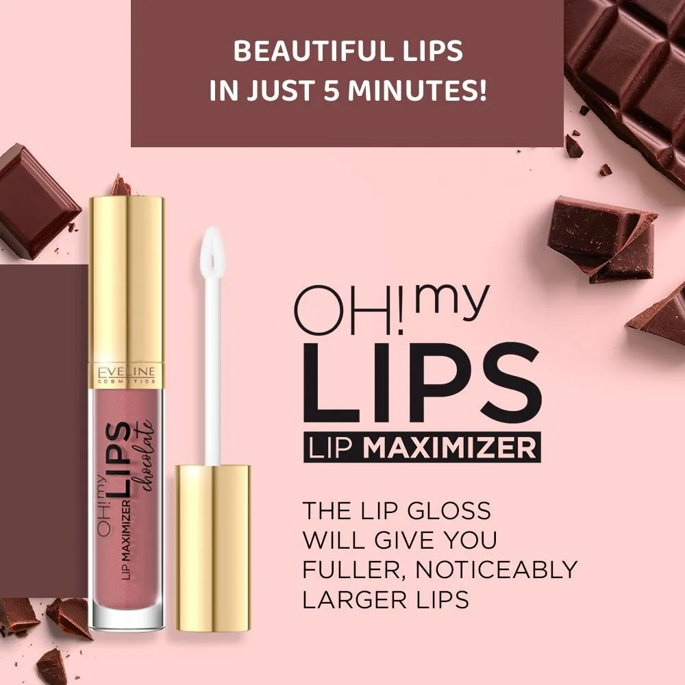 Eveline Oh! My Lips gloss repulpant chocolat acide hyaluronique