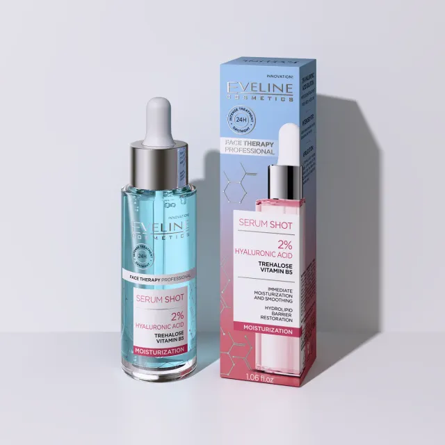 Eveline Serum Shot sérum visage acide hyaluronique 2% hydratant