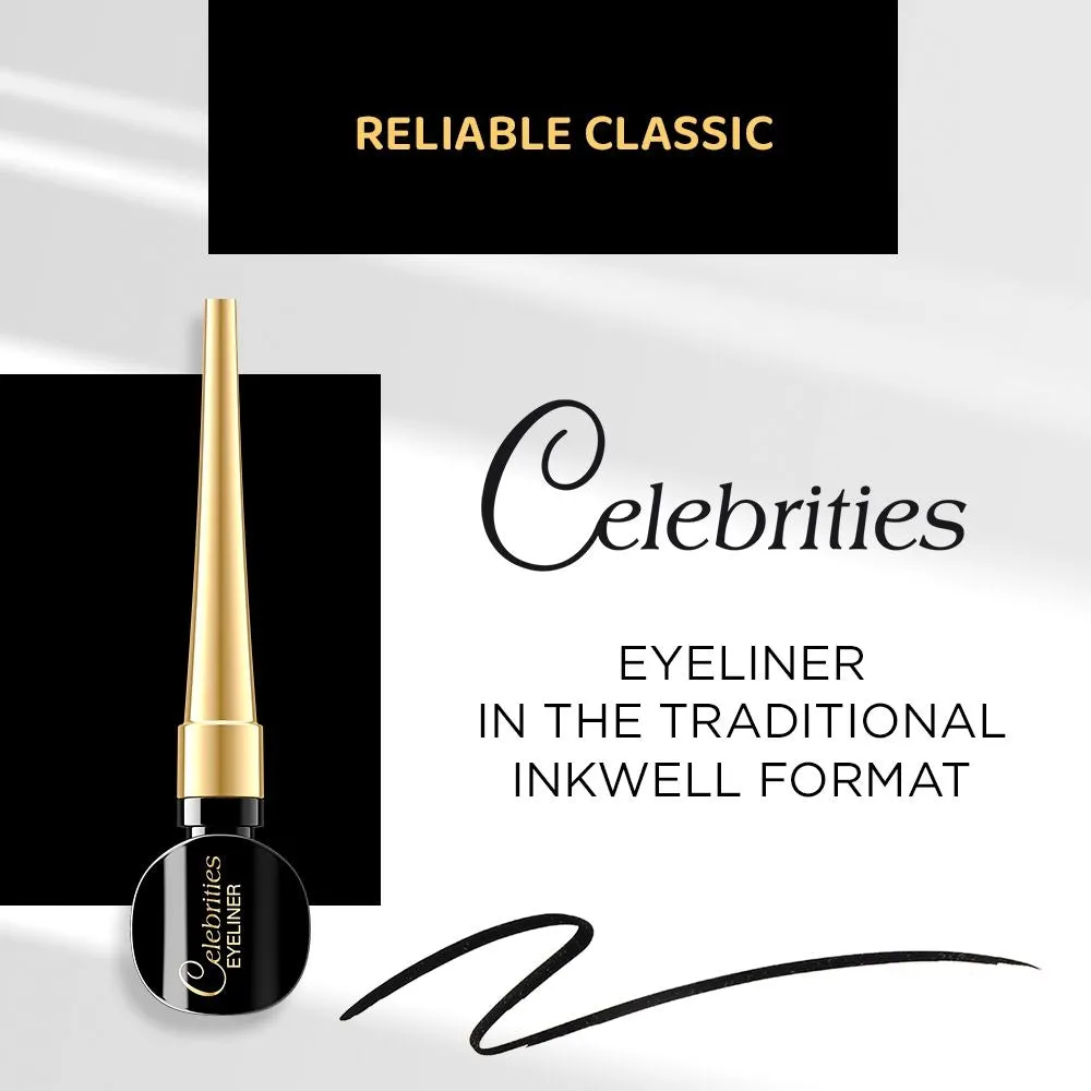 Eveline Celebrities eyeliner liquide noir ultra-précis