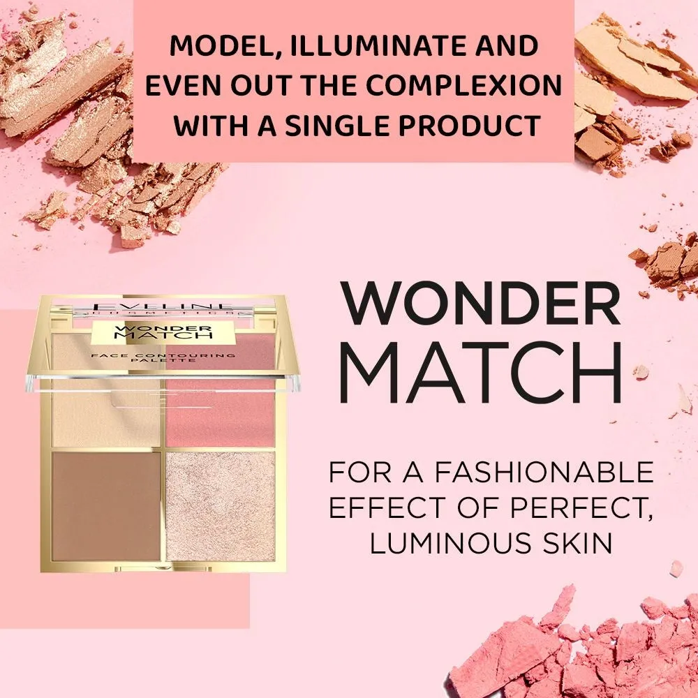 Eveline Wonder Match palette contour visage 4 en 1