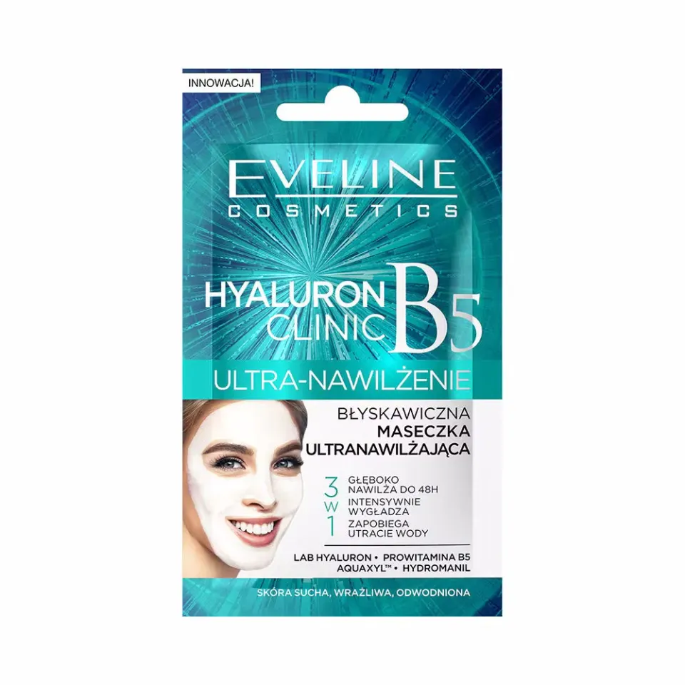 Eveline Hyaluron Clinic masque visage lissant peau mature