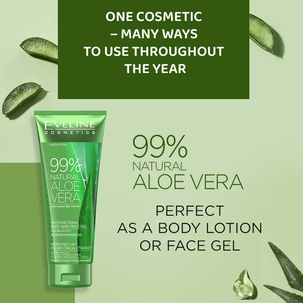 Eveline Natural Aloe Vera 99% gel visage corps hydratant