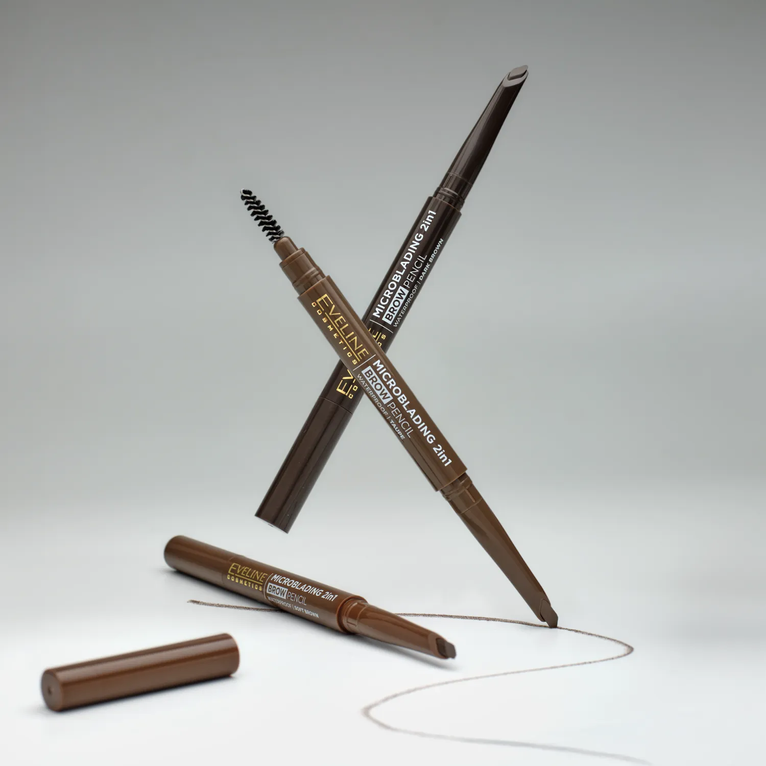Eveline crayon sourcils 2-en-1 microblading waterproof