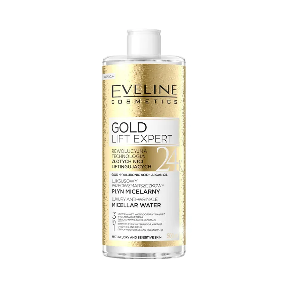 Eveline Gold Lift Expert fluide micellaire 3 en 1 anti-rides