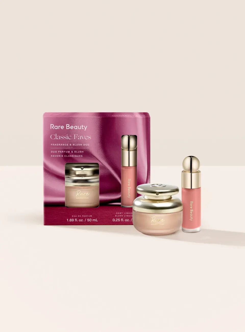 Rare Beauty Classic Faves duo parfum blush Adore