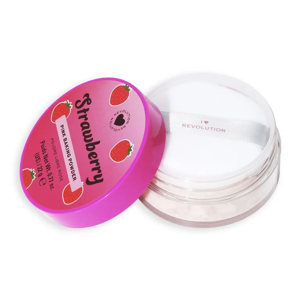 I Heart Revolution Strawberry Baking Powder poudre rose