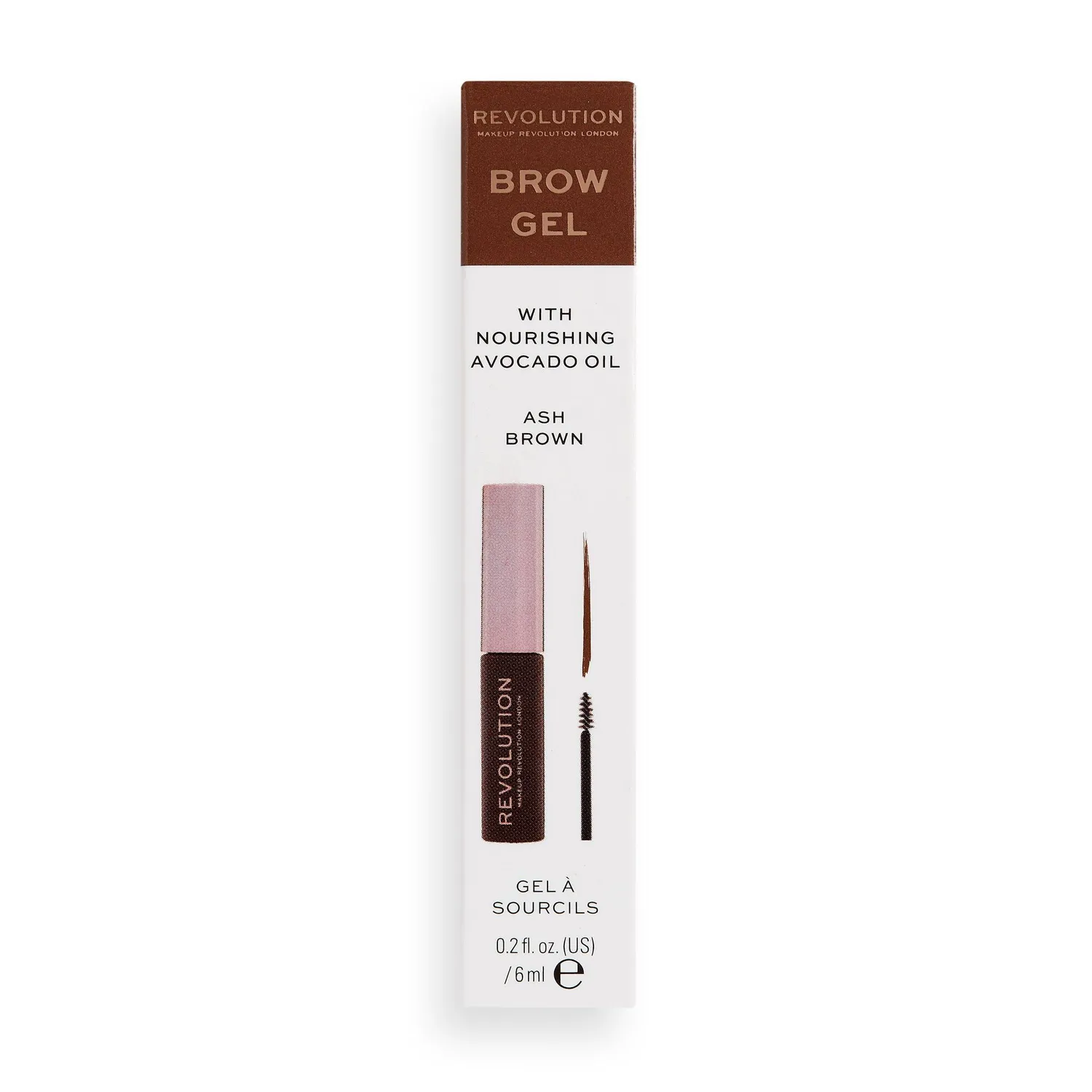 Revolution gel sourcils Ash Brown châtain cendré volume