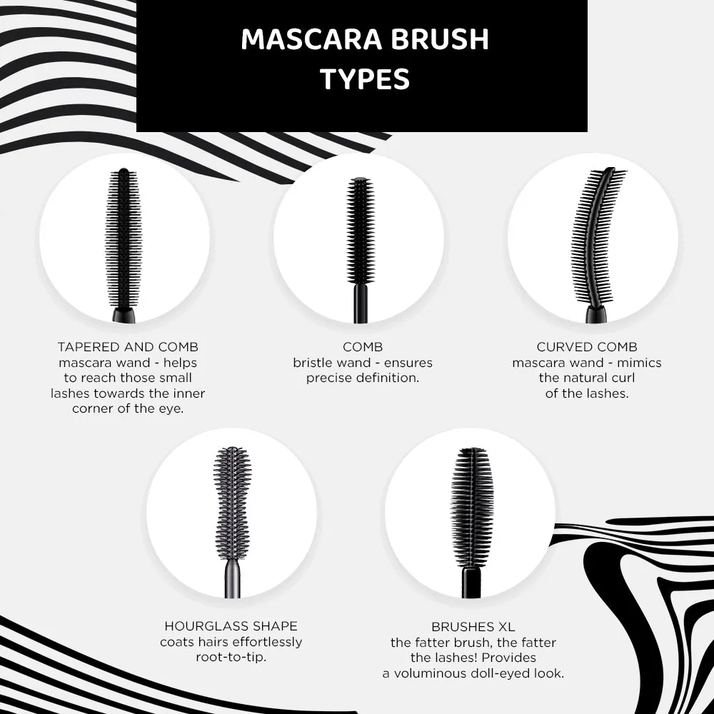 Eveline Mega Size mascara allongeant épaississant brosse silicone