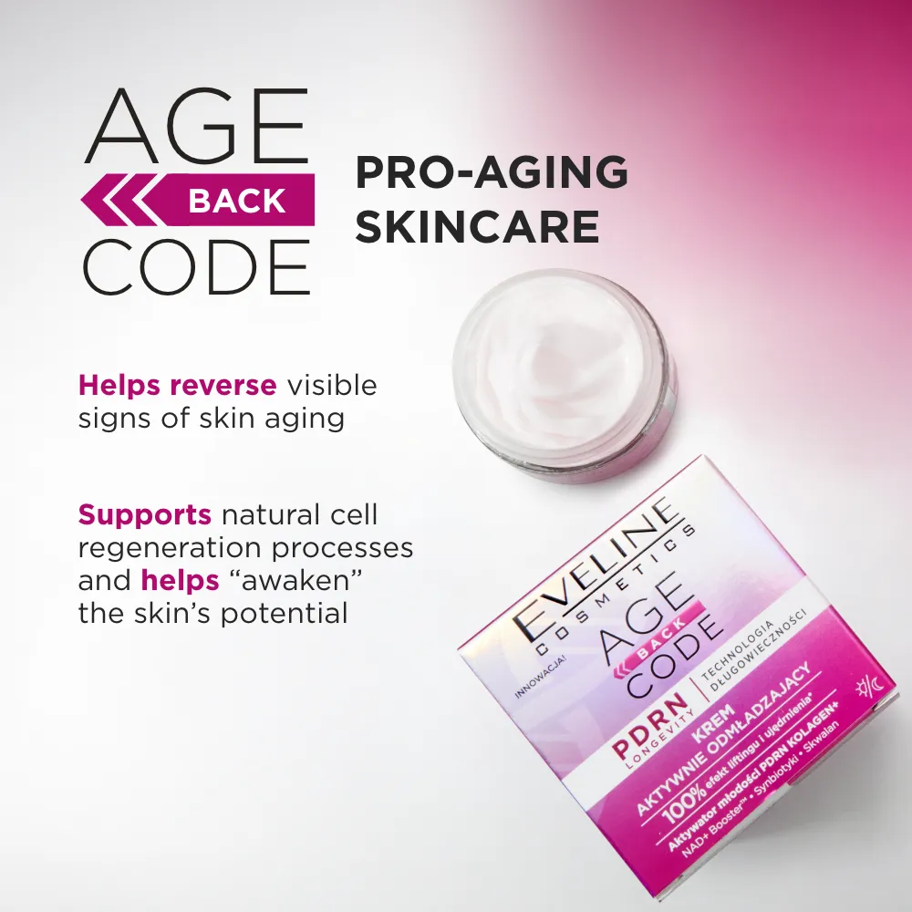 Eveline Age Back Code crème visage PDRN ginseng raffermissante