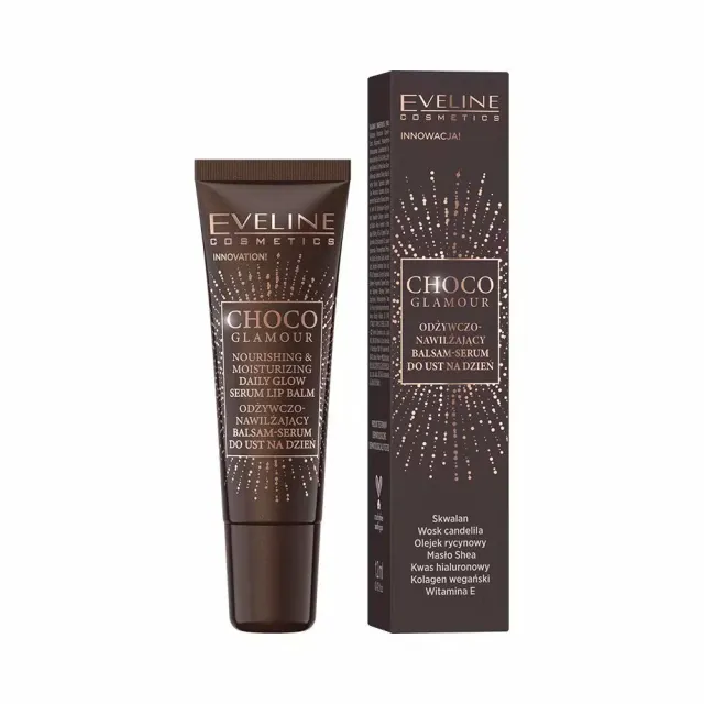 Eveline Cosmetics Choco Glamour baume-sérum lèvres nourrissant