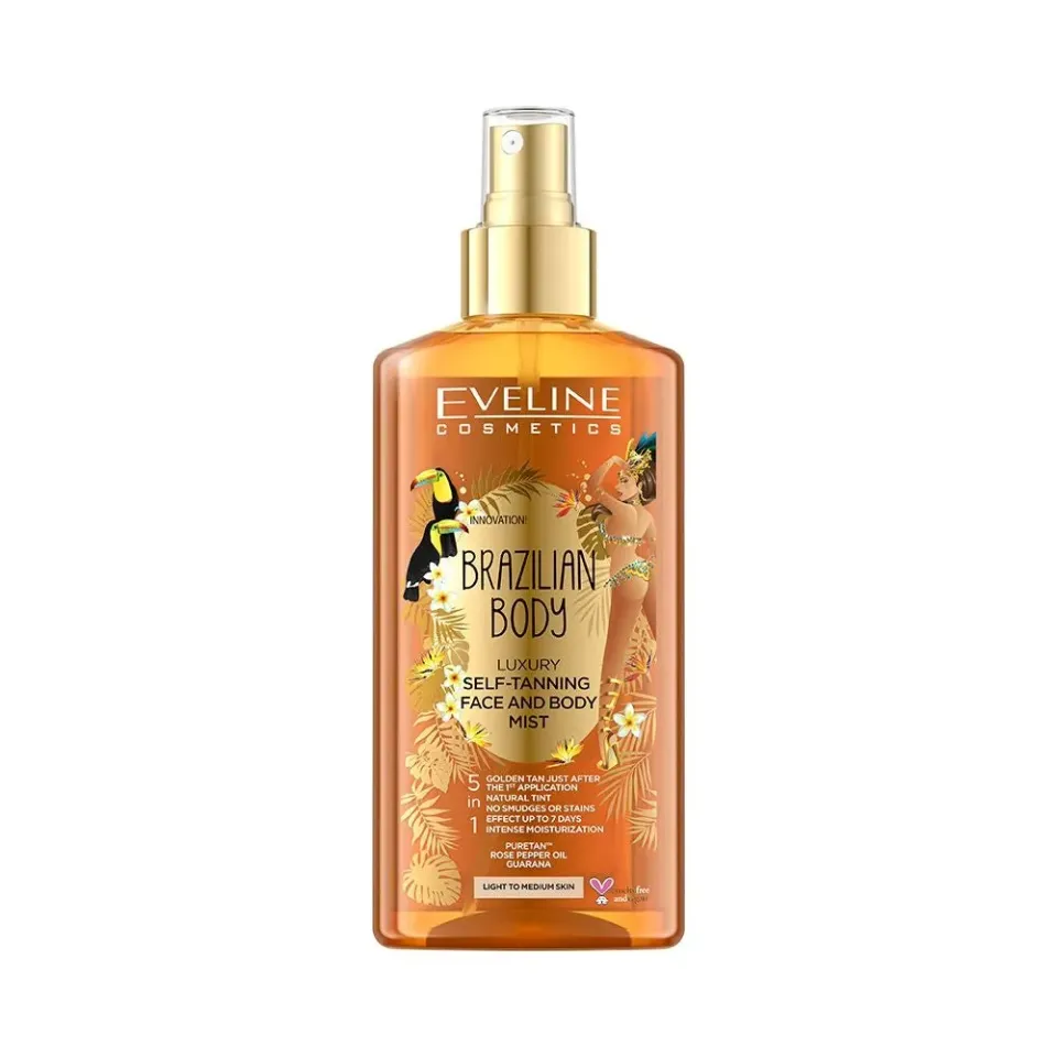 Eveline Brazilian Body brume autobronzante 5-en-1 visage corps