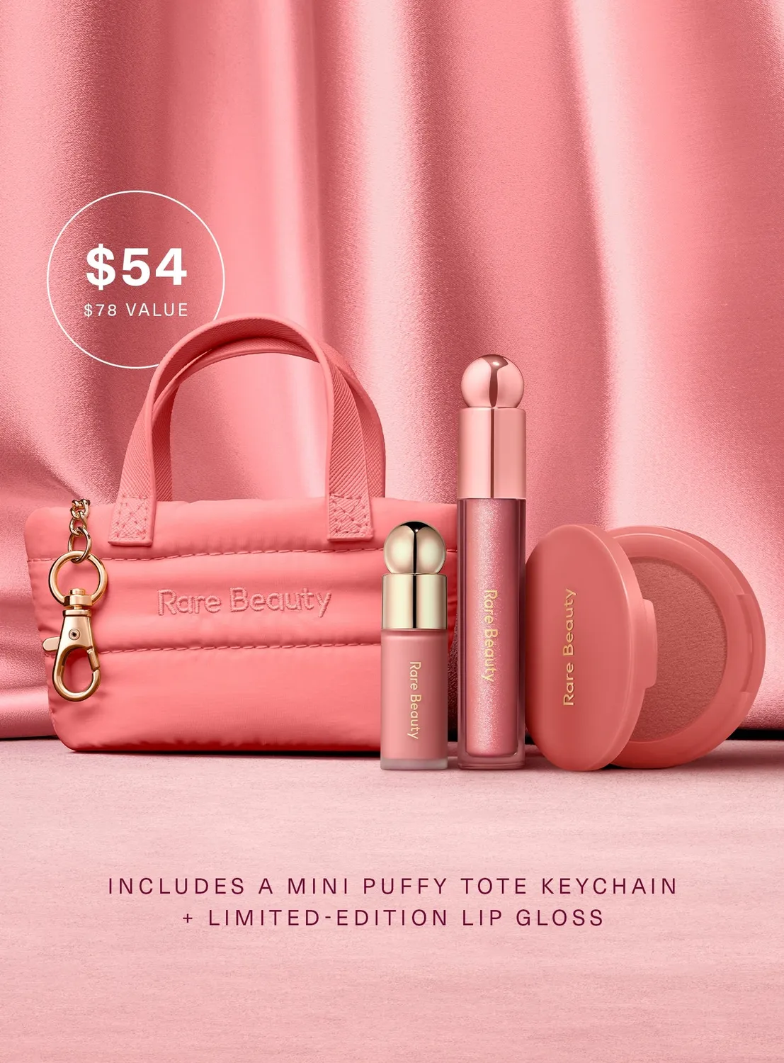 Rare Beauty Hope Faves coffret maquillage 4 pièces nude mauve