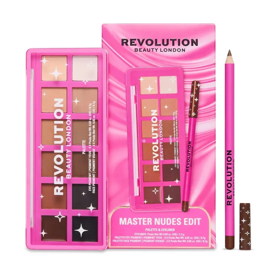 Revolution Master Nudes Edit coffret palette nude + crayon