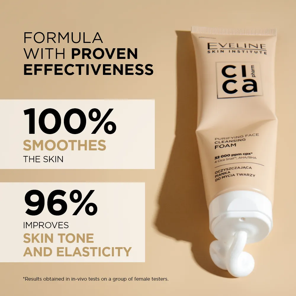 Eveline Skin Institute Cica Pharm mousse nettoyante visage purifiante