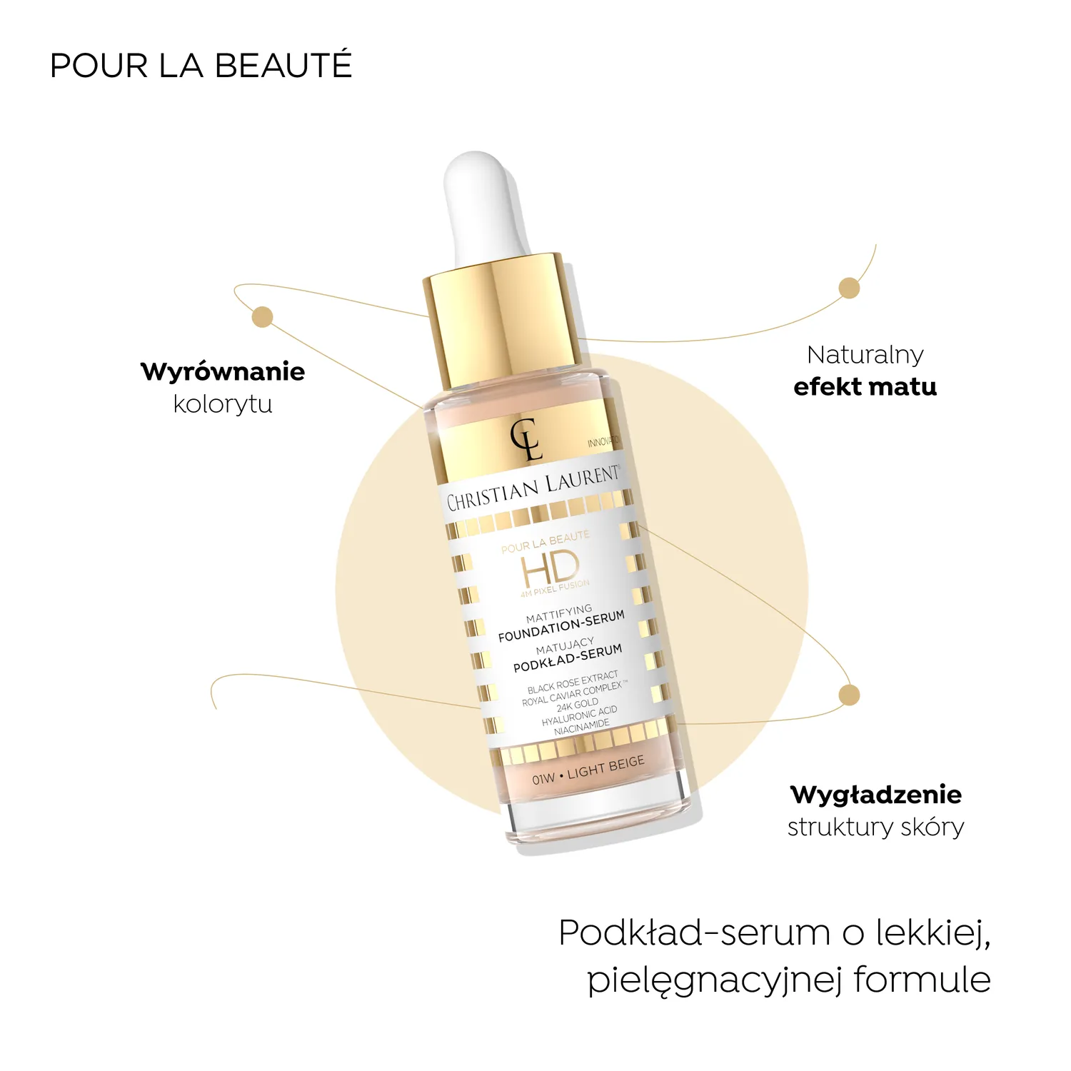 Eveline Christian Laurent fond de teint serum matifiant couvrance