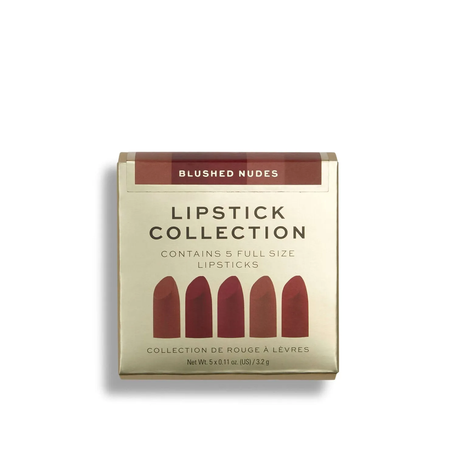 Revolution Pro Blushed Nudes coffret 5 rouges satin