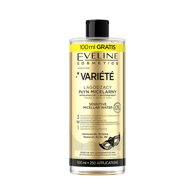 Eveline Variété eau micellaire apaisante peau sensible