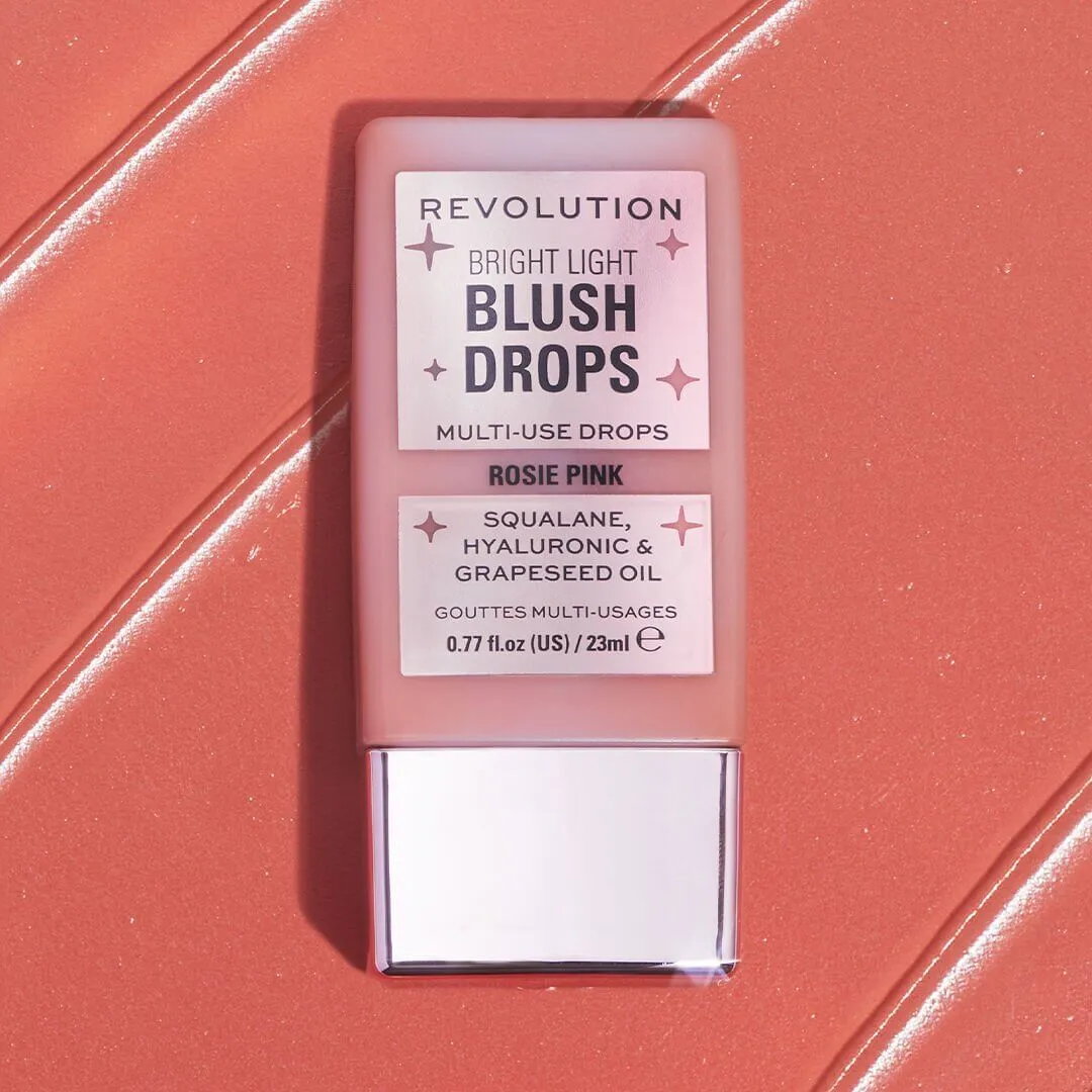 Revolution Bright Light Blush Drops blush liquide Pink Rosie