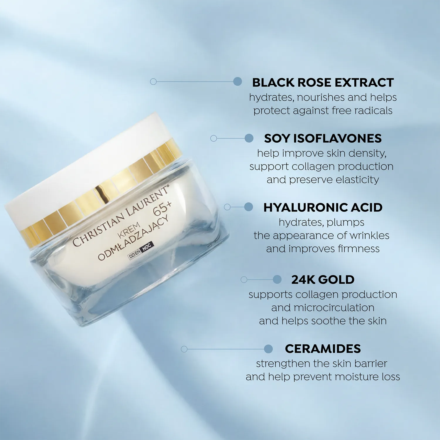 Eveline Christian Laurent crème visage 65+ infusion lift