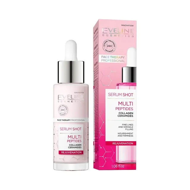 Eveline Serum Shot sérum multipeptides visage cou décolleté