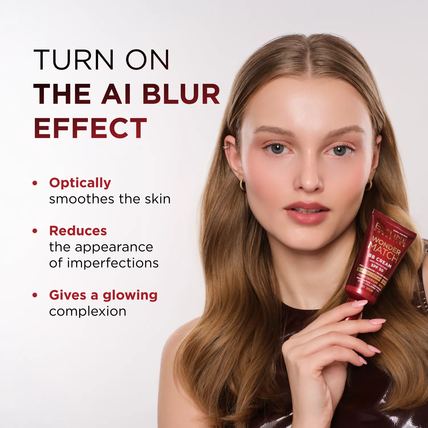 Eveline Wonder Match BB Crème SPF50 Teinte Moyenne Satinée