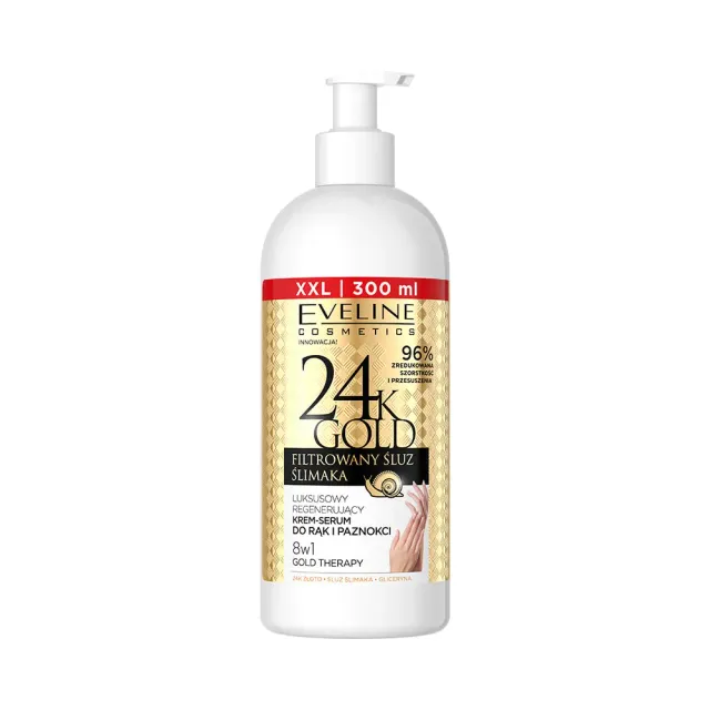 Eveline 24K Gold 8 en 1 crème mains régénérante or