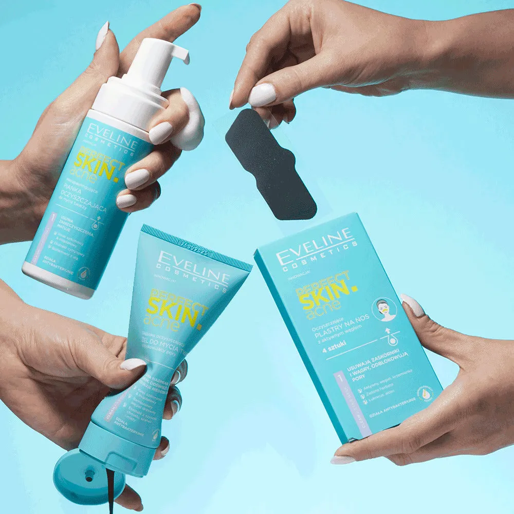 Eveline Perfect Skin Acne mousse nettoyante brosse anti-imperfections