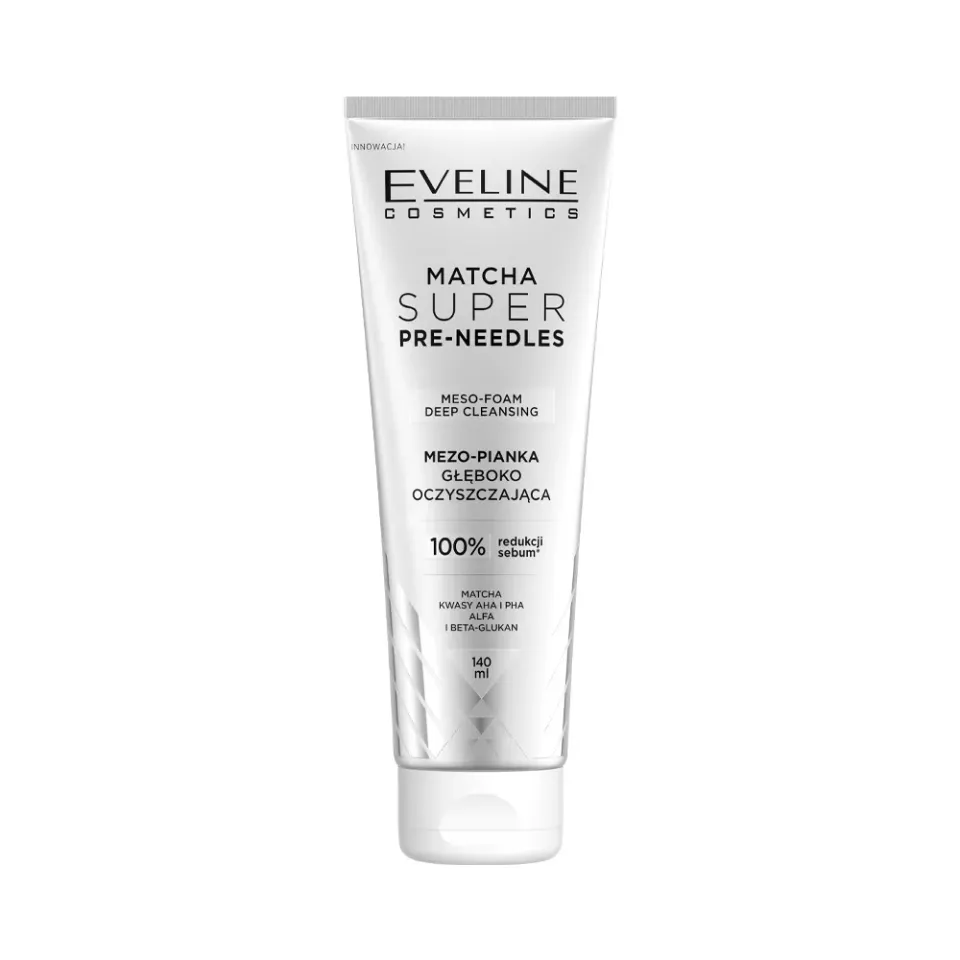 Eveline Cosmetics Super Needles mousse nettoyante matcha peau mate