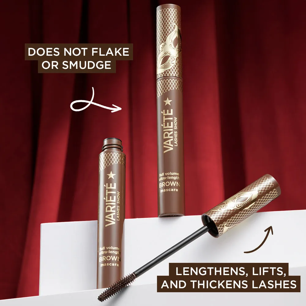 Eveline Cosmetics Variété mascara volume longueur marron