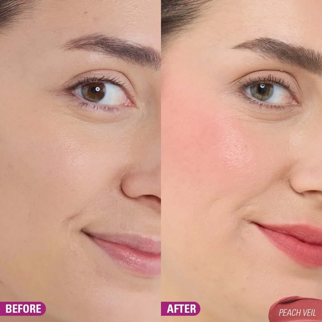 Revolution Bouncy Pudding tinte lèvres joues Peach Veil