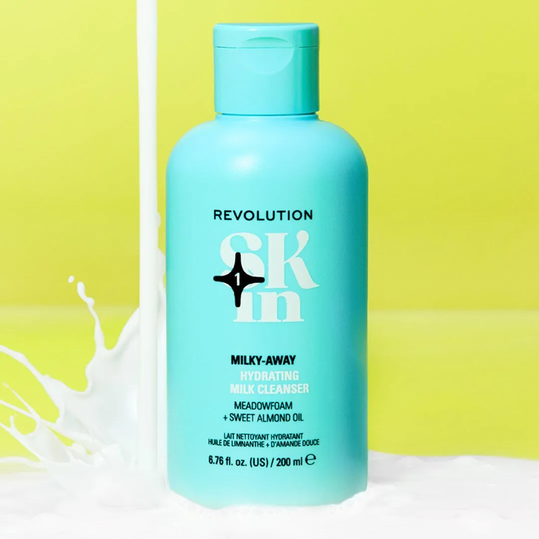 Revolution Skin Milky-Away lait démaquillant limnanthe amande douce