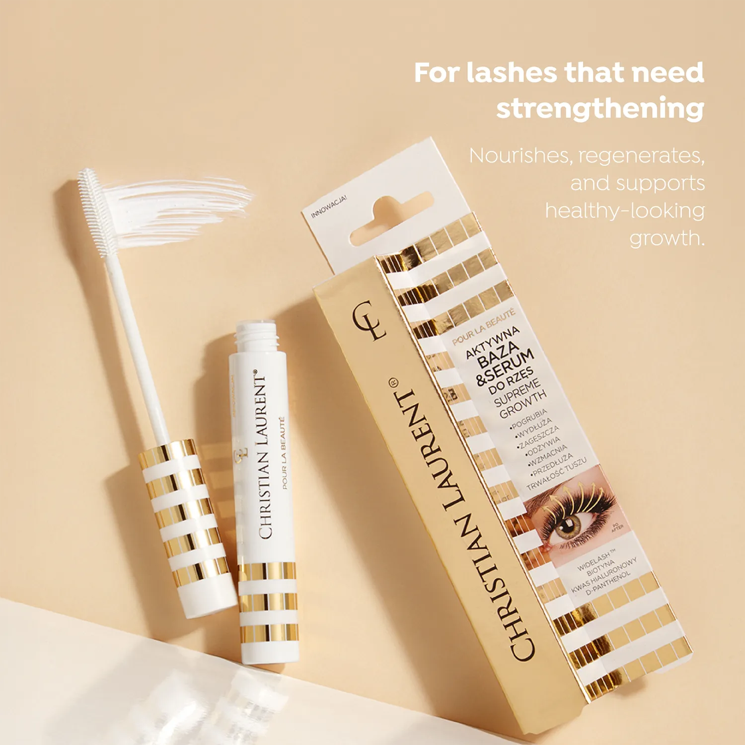 Eveline Christian Laurent base sérum cils Supreme Growth