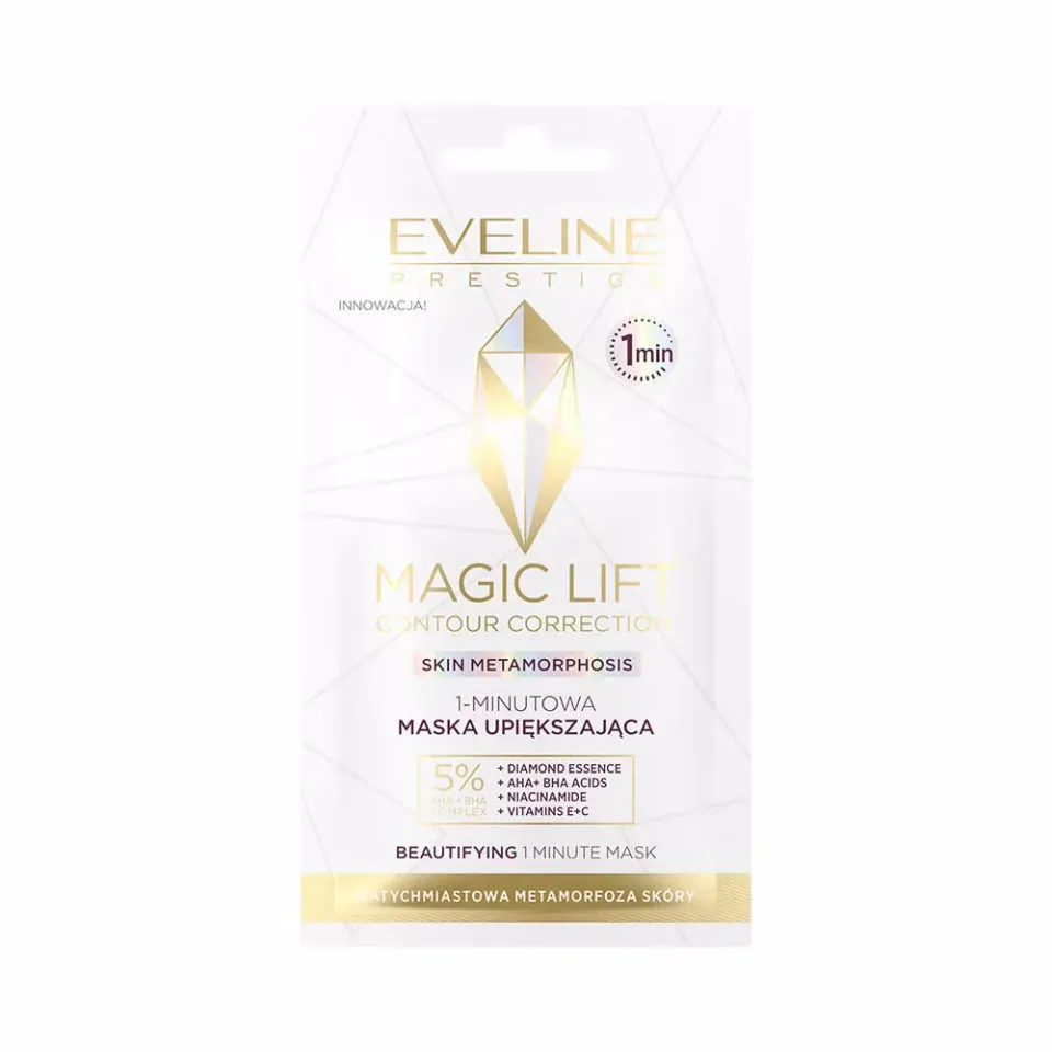 Eveline Magic Lift masque visage 1 minute éclat AHA+BHA