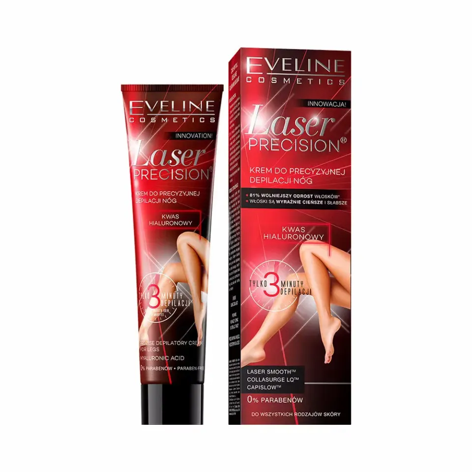 Eveline Laser Precision crème dépilatoire jambes acide hyaluronique