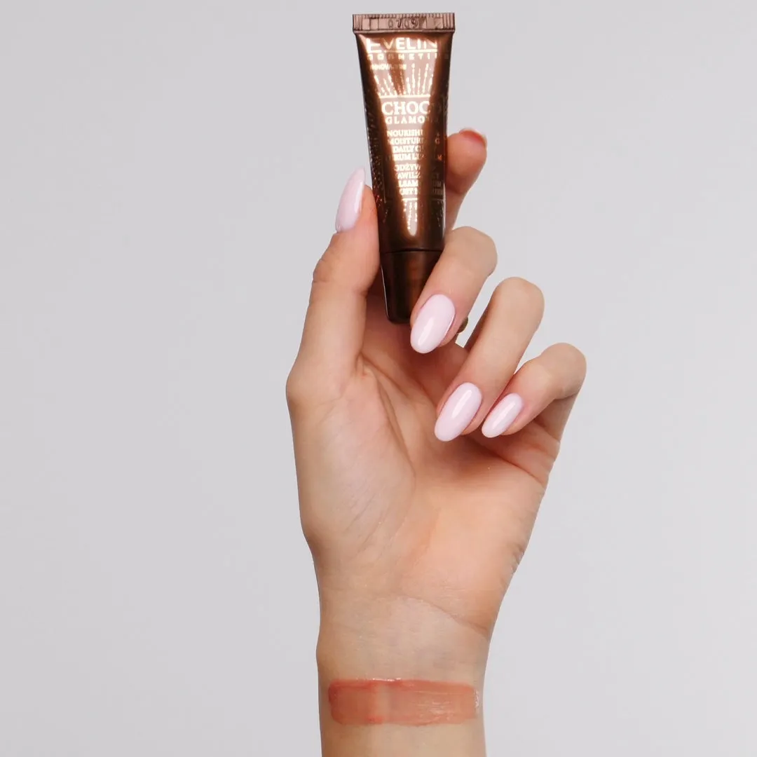 Eveline Cosmetics Choco Glamour baume-sérum lèvres nourrissant