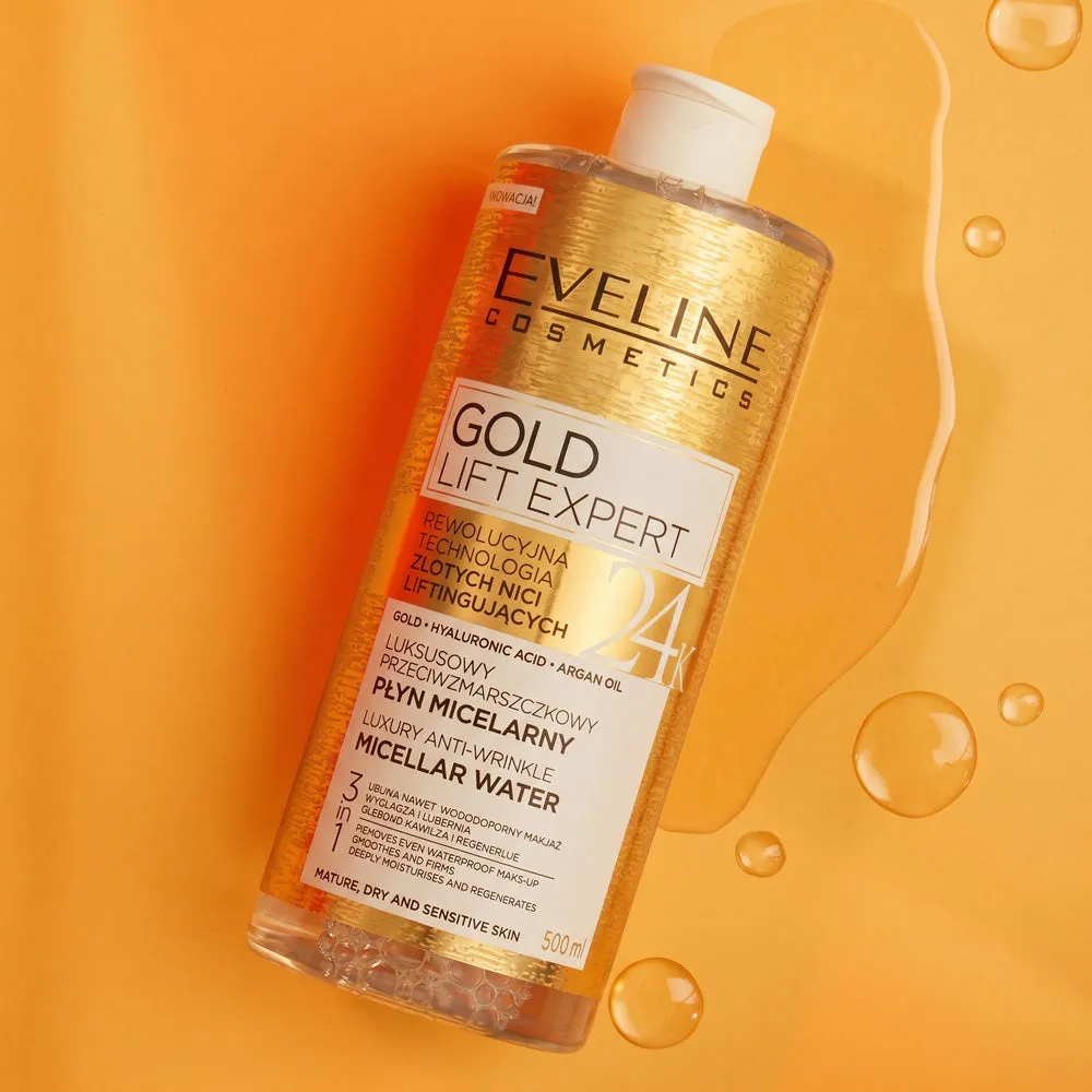 Eveline Gold Lift Expert eau micellaire 3en1 anti-rides