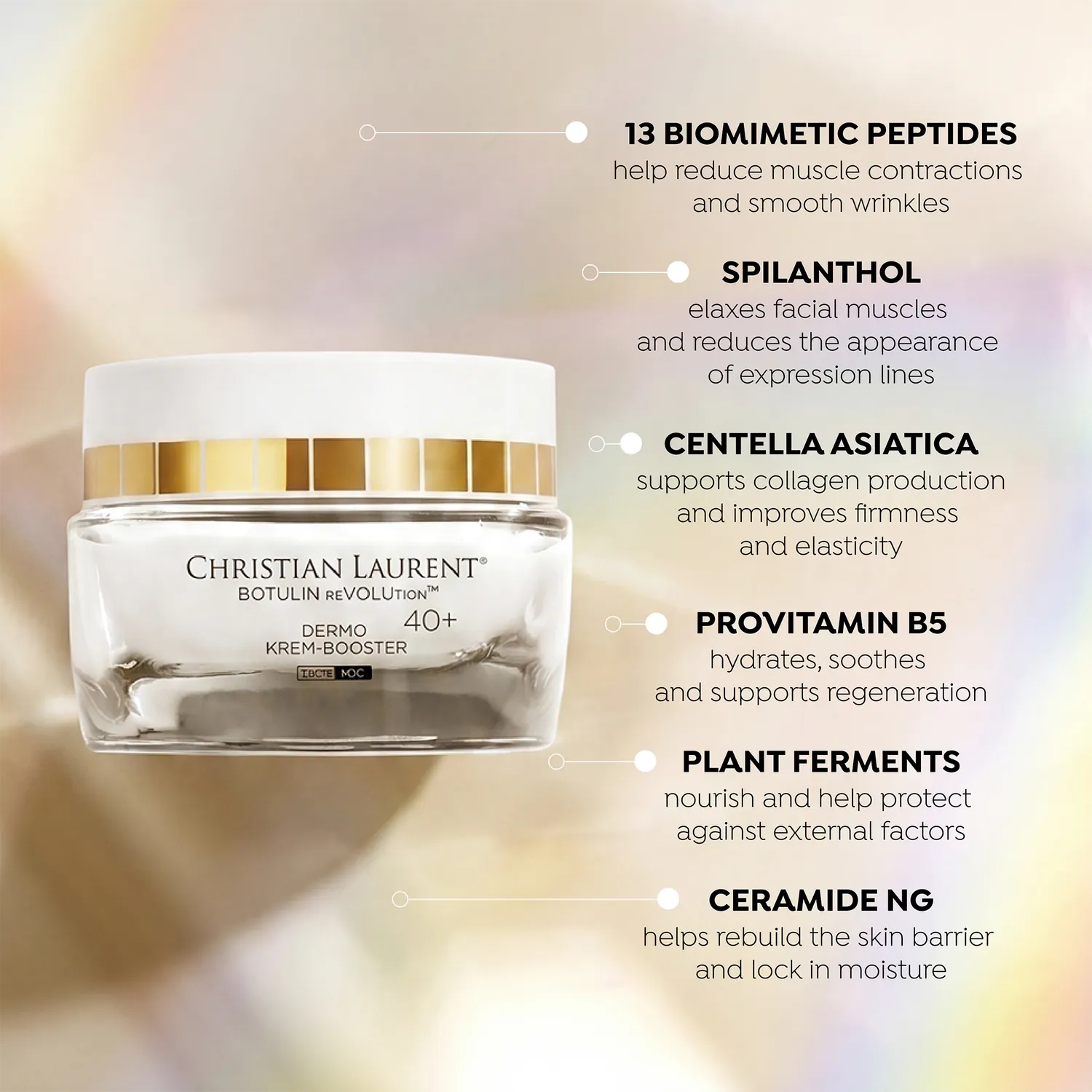 Eveline Christian Laurent Botulin Revolution crème booster 40+ peptides