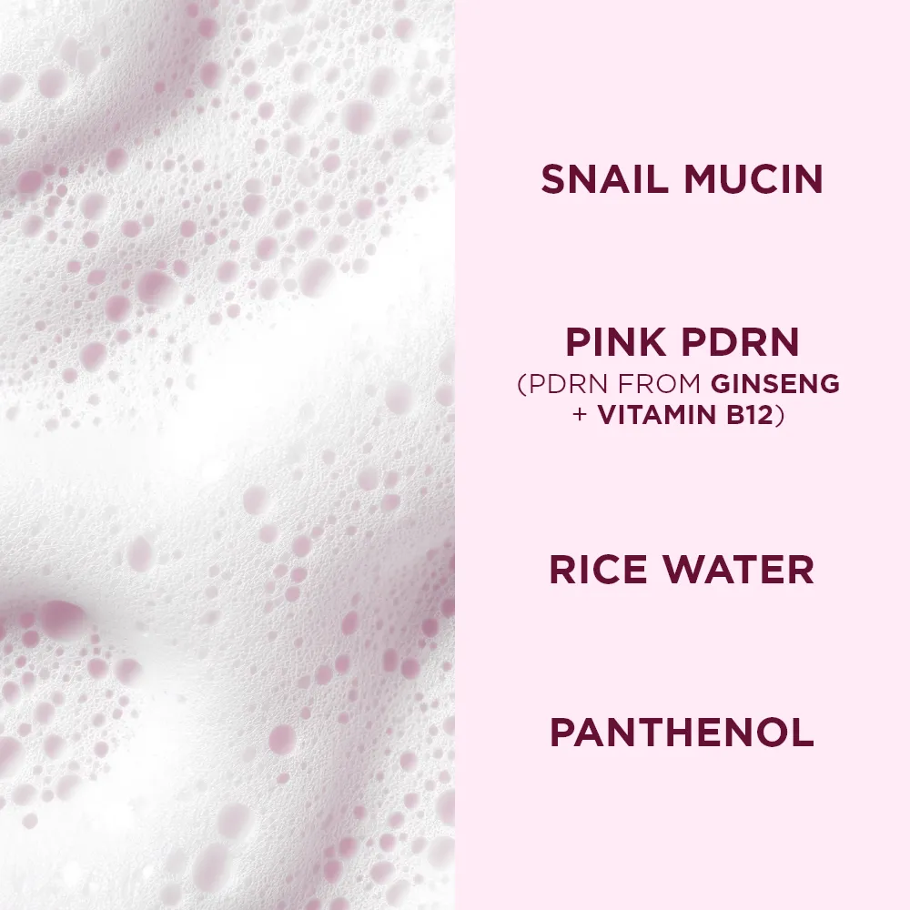 Eveline Pink Snail mousse nettoyante visage douce