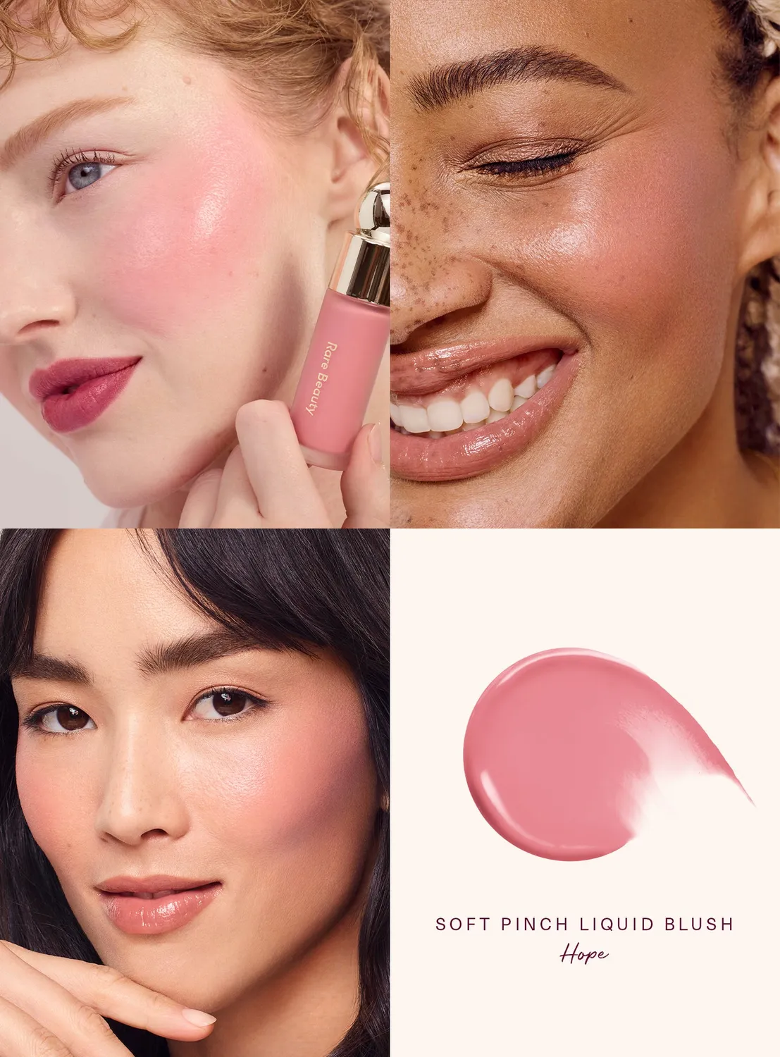 Rare Beauty Soft Pinch Lip Cheek Edit coffret Hope Muse pinceau