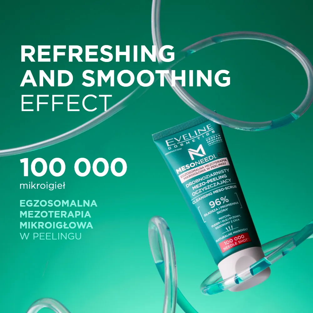 Eveline MesoNeedles meso-gommage nettoyant visage matcha cica
