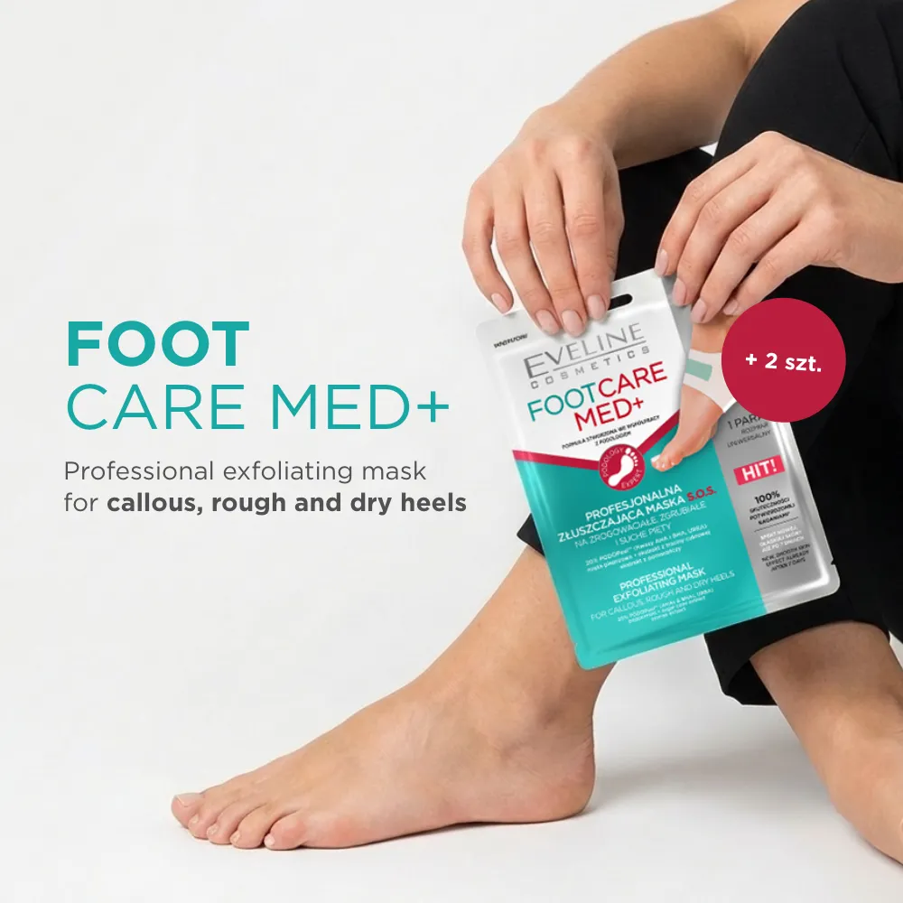 Eveline Foot Care Med+ masque pieds exfoliant talons